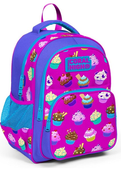 Kids Lavanta Pembe Cupcake Desenli 3'lü Okul Çanta Seti SET0123495 fiyatları