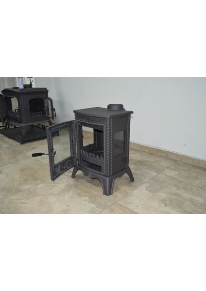 Flame Stove FS-052 Minör Lüx 3 Camlı Döküm Soba