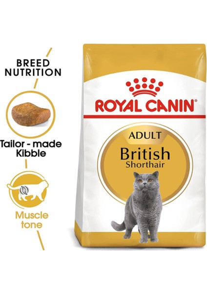 British Shorthair Yetişkin Kuru Kedi Maması 2 kg