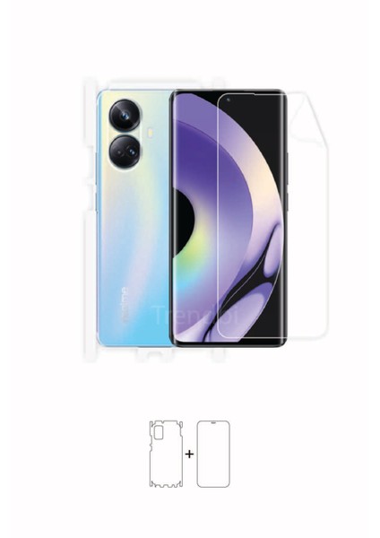 Realme 10 Pro Plus Full Kaplama Ön Arka ve Yanlar 360 Derece Tam Kapatan Poliüretan Film