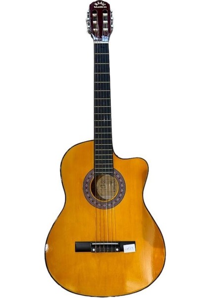 KESİK KASA NATUREL KAHVE KLASİK GİTAR - 4/4 BOY ÖĞRENCİ GİTARI KILIF ve PENA HEDİYE!