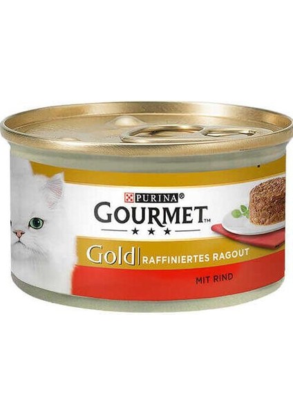 Gourmet Gold Savoury Cake Sığır Etli Kedi Konservesi 85 gr - Farmapets