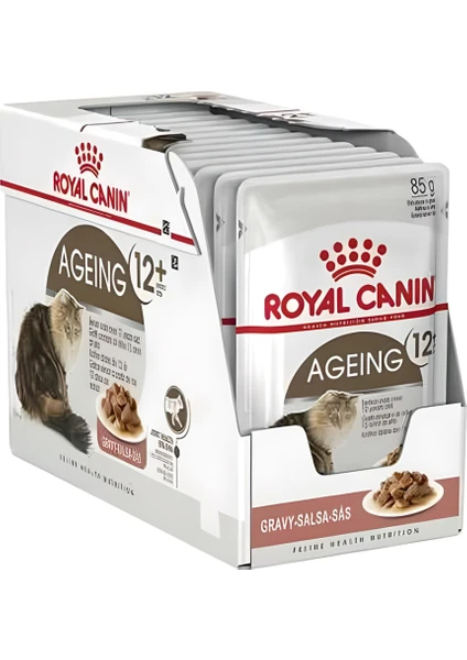 Royal Canin Ageing +12 Yaşlı  gravy Kedi Konservesi 12 x 85  gr