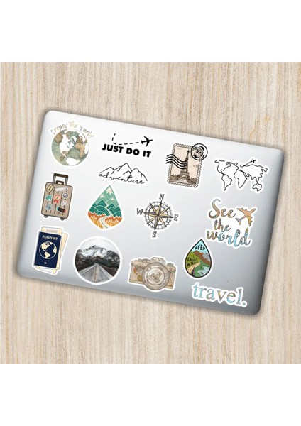 Quart Aksesuar Art Sanat Dekoratif Laptop Notebook Tablet Telefon Sticker Set 16 Quart Aksesuar