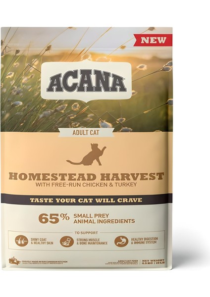 Homestead Harvest Yetişkin Kedi Maması 4.5 kg