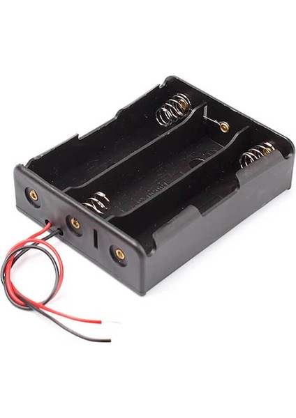 3'lü Aa Kalem Pil Kutusu Yuvası 4.5V Kablolu Kalem Pil Tutucu