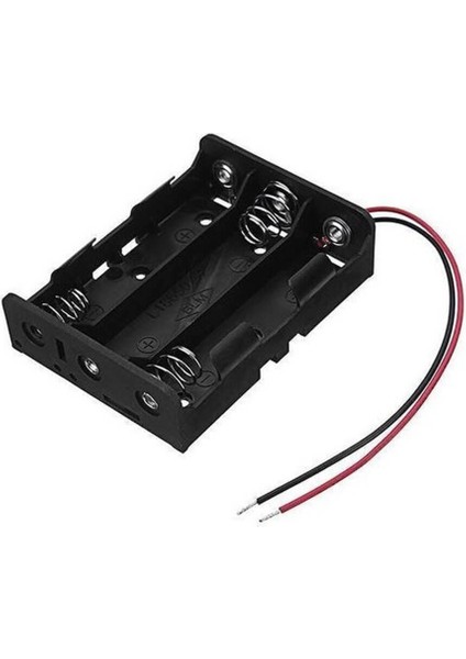 3'lü Aa Kalem Pil Kutusu Yuvası 4.5V Kablolu Kalem Pil Tutucu