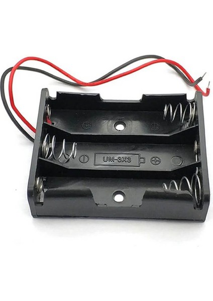 3'lü Aa Kalem Pil Kutusu Yuvası 4.5V Kablolu Kalem Pil Tutucu