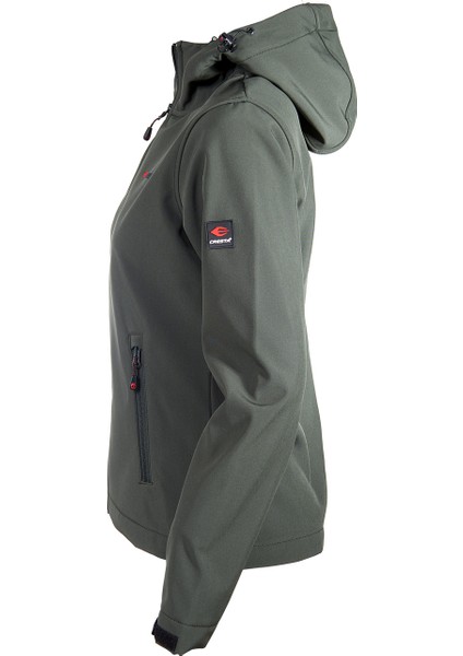 Outdoor Basic Kapüşonlu Kadın Softshell Ceket