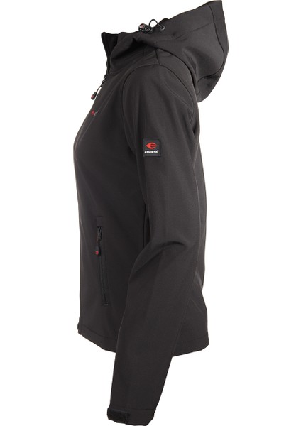 Outdoor Basic Kapüşonlu Kadın Softshell Ceket