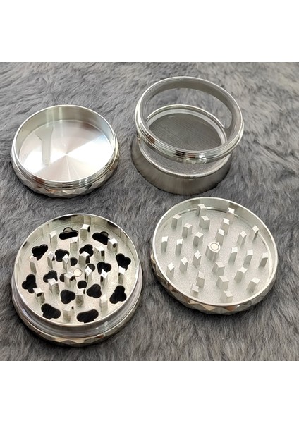 63 Mm. Silver Pencereli Tütün Baharat Herbal Öğütücüsü Parçalayıcı RC80SLV modelleri