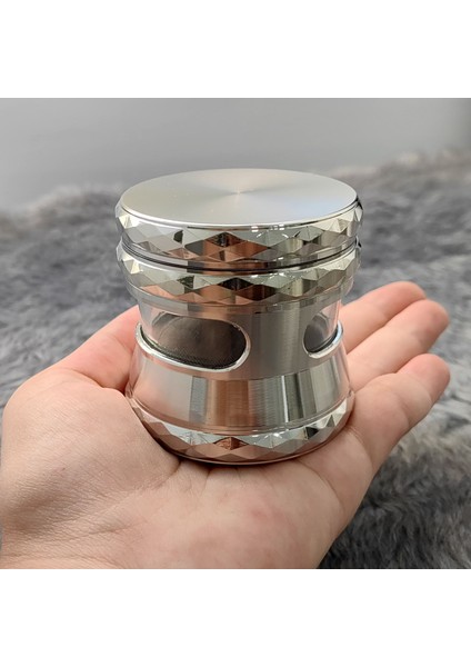 63 Mm. Silver Pencereli Tütün Baharat Herbal Öğütücüsü Parçalayıcı RC80SLV fırsatları