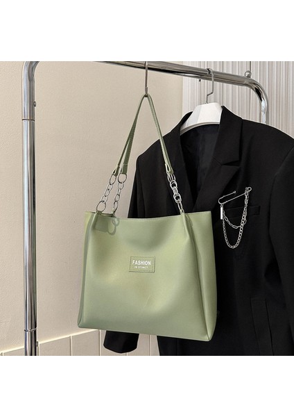 Yeni Moda Omuz Çantası Rahat Dokulu Tek Omuz Banliyö Tote Çanta (Yurt Dışından)