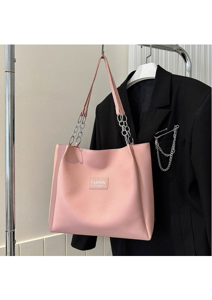 Yeni Moda Omuz Çantası Rahat Dokulu Tek Omuz Banliyö Tote Çanta (Yurt Dışından)