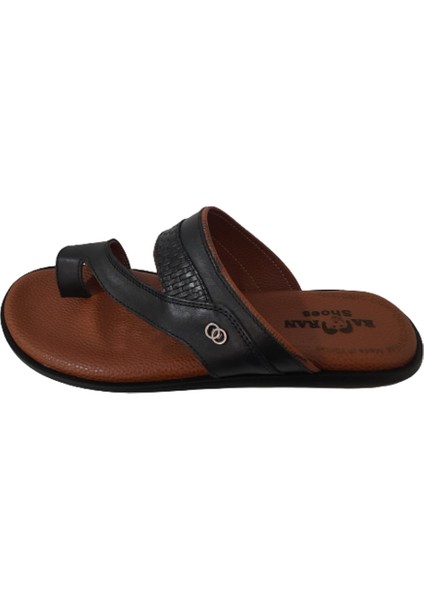 Erkek Hakiki Deri Parmak Arası Şık Terlik modelleri