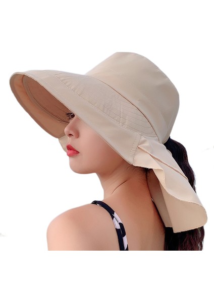 Eva Katlanabilir Plaj Şapkası - Bej (Yurt Dışından)