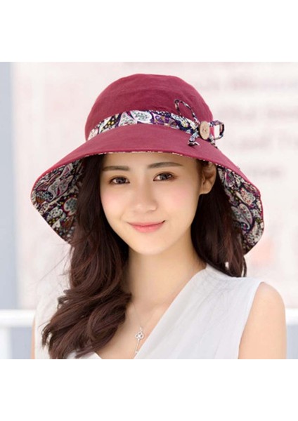 Eva Çift Taraflı Plaj Şapkası - Mor (Yurt Dışından) fiyatları