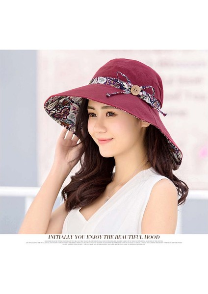 Eva Çift Taraflı Plaj Şapkası - Mor (Yurt Dışından) modelleri