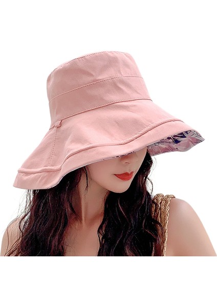 Eva Katlanabilir Kadın Şapka - Pembe (Yurt Dışından)