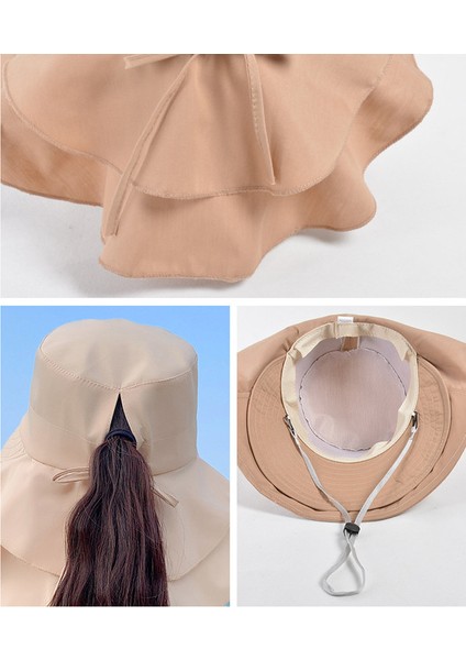 Eva Katlanabilir Plaj Şapkası - Bej (Yurt Dışından) indirimleri
