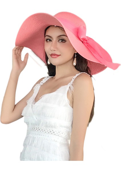 Eva Katlanabilir Kadın Şapka - Pembe (Yurt Dışından)