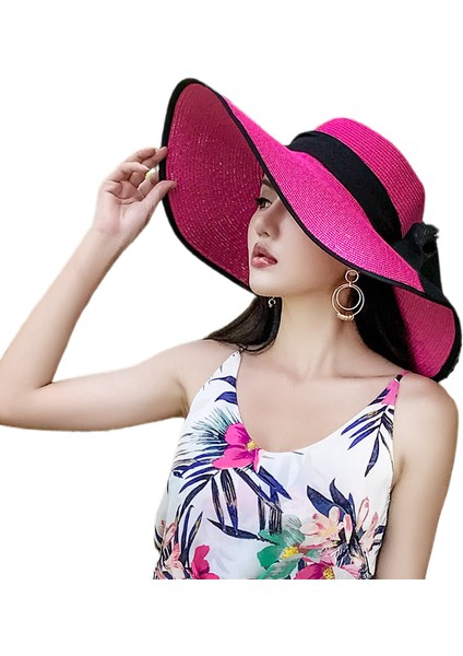 Eva Katlanabilir Kadın Şapka - Kırmızı (Yurt Dışından)