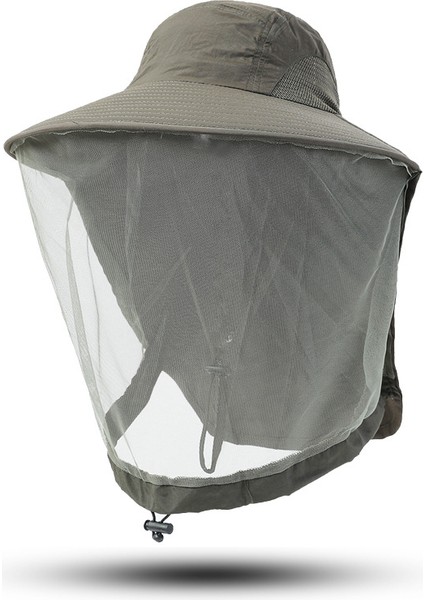 Eva Unisex Yüz Boyun Koruması Yaz Böcek Geçirmez Kapağı - Yeşil Ordu (Yurt Dışından)