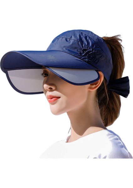 Eva Bisiklet Nefes Alabilen Vizör Dişi Ölçeklenebilir Geniş Ağzı Boş Üst - Donanma (Yurt Dışından)