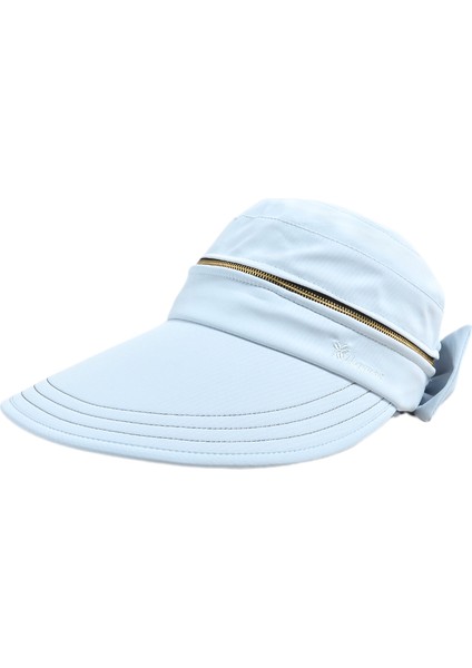 Eva Summer Big Brim Women Boş Top Şapka ile Yaz Çıkarılabilir Kap - Mavi (Yurt Dışından)