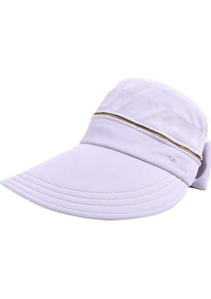 Eva Summer Big Brim Women Boş Top Şapka ile Yaz Çıkarılabilir Kap - Mor (Yurt Dışından)