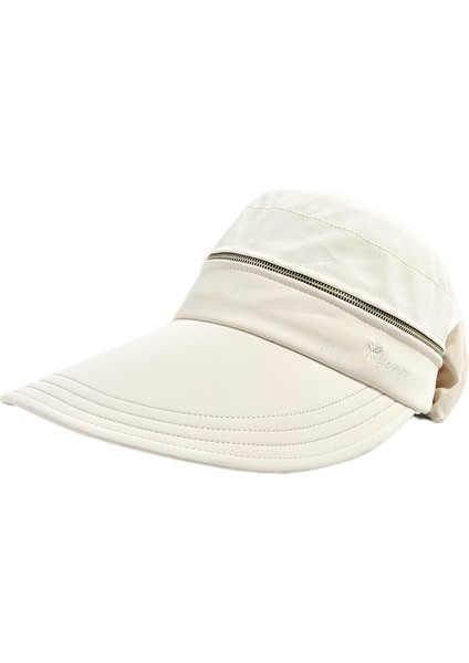 Eva Summer Big Brim Women Boş Top Şapka ile Yaz Çıkarılabilir Kap - Beyaz (Yurt Dışından)