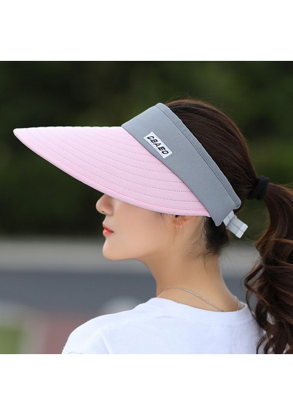Eva Ayarlanabilir Uv Koruması Geniş Ağzı Boş Üst Güneş Dişi Vizör Şapkası - Pembe (Yurt Dışından) fiyatları