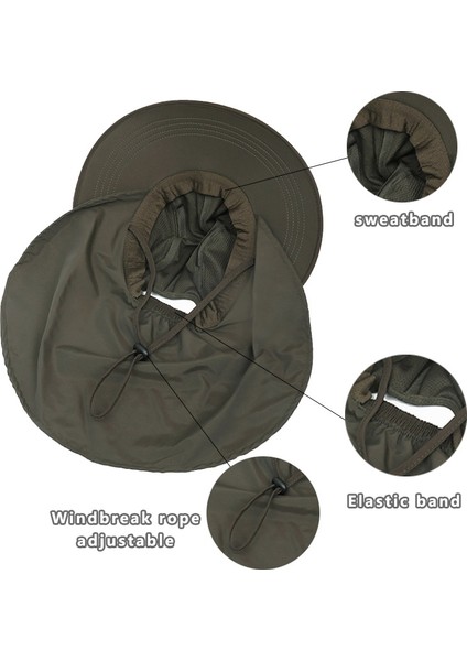 Eva Unisex Şal Su Geçirmez Anti-Kaymaz Çıkarılabilir Açık Güneş Şapkası - Siyah (Yurt Dışından) modelleri