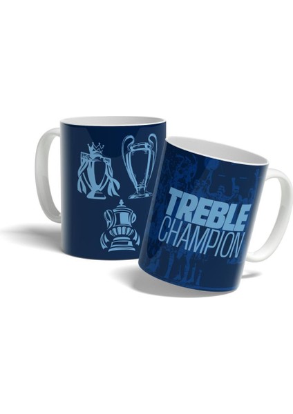 Manchester City Treble Champion Baskılı Kupa Bardak