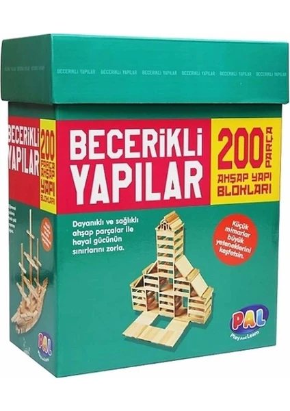 Becerikli Yapılar 200lük Ahşap Yapı Blokları