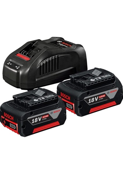 Professional 18 V Başlangıç Seti 2X18V 5,0AH + GAL1880 Cv