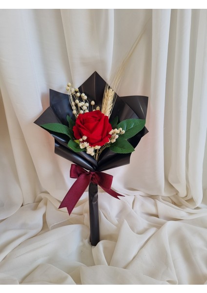 Siyah Tekli Gül Buketi/sevgiye Hediye /söz Nişan modelleri