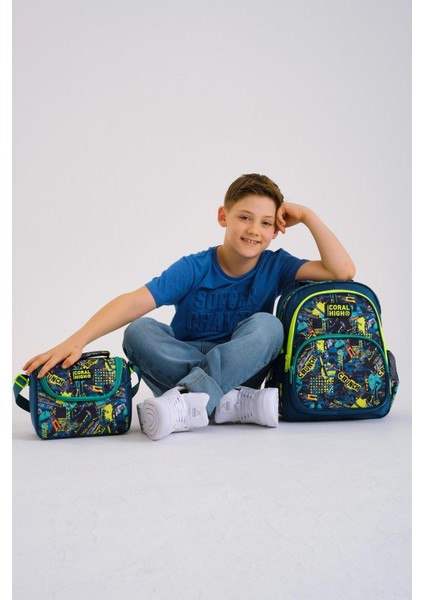 Kids Nefti Siyah Tamir Seti Desenli 3'lü Okul Çanta Seti SET0114417 fiyatları