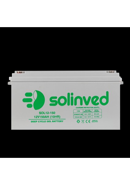 12 V Volt 150 Ah Amper Jel Akü