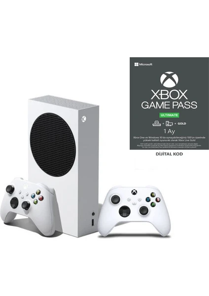 Xbox Series S 512 GB SSD Konsol (Microsoft Tr Garantili)+2. Kol  + 1 Ay Gamepass