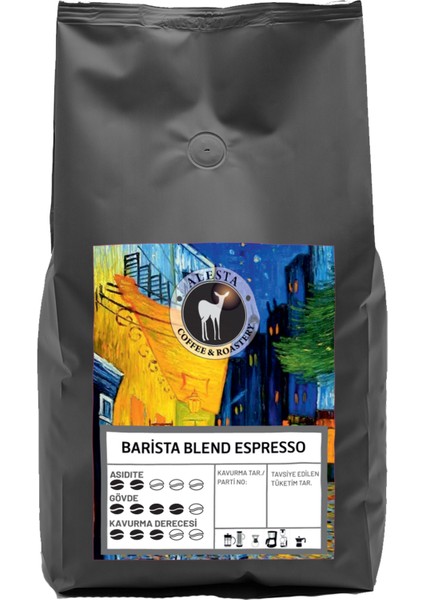 Espresso Kavrulmuş Çekirdek Kahve 1000 gr