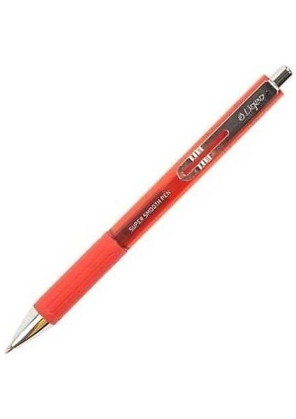 Liqeo Roller Kaalem Super Smooth Gel Pen 0.7 mm Kırmızı 7009 080 12'li Paket /
