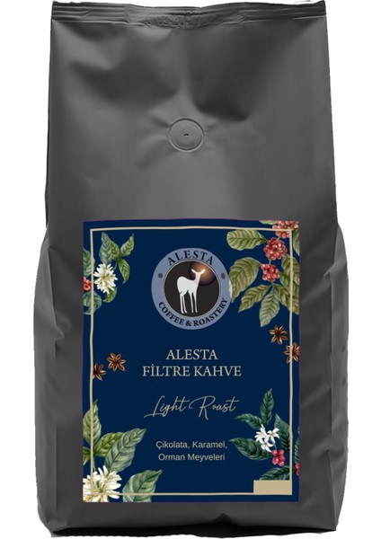 Alesta Yöresel Öğütülmüş Filtre Kahve 1000 gr (French Press ve Filtre Kahve Makinesi İçin)
