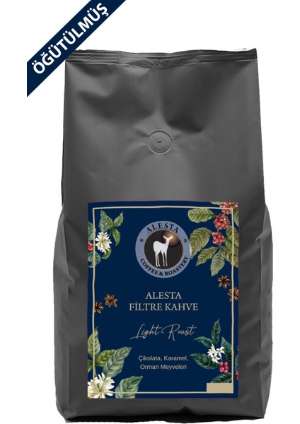 Alesta Yöresel Öğütülmüş Filtre Kahve 1000 gr (French Press ve Filtre Kahve Makinesi İçin)