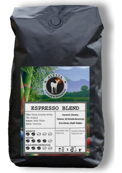 Alesta Espresso Blend Çekirdek Kahve 1000 gr