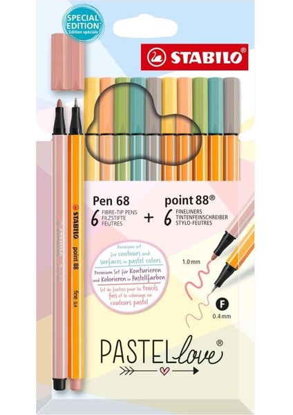 Point 88 & Pen 68 Pastellove 12 Li 688812 7 7