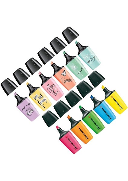 Fosforlu Kalem Boss Mini By Snooze One Yeşil 07/33 10 10'lu Paket / Stabilo