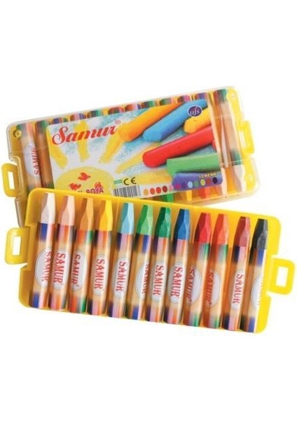 12 Li Pastel Boya Renkli Sanatsal Malzeme Seti Yüksek Kalite Boyalar