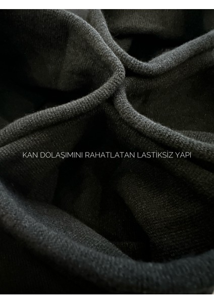 Kaelaurean Erkek 4'lü Pamuklu Dikişsiz Lastiksiz Esnek Ayağı Sıkmayan Diyabetik Şeker Çorabı