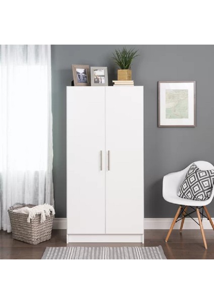 Serenity 2 Kapaklı Gardırop, Elbise Dolabı, Çok Amaçlı Dolap, Mdf, M-GRD01